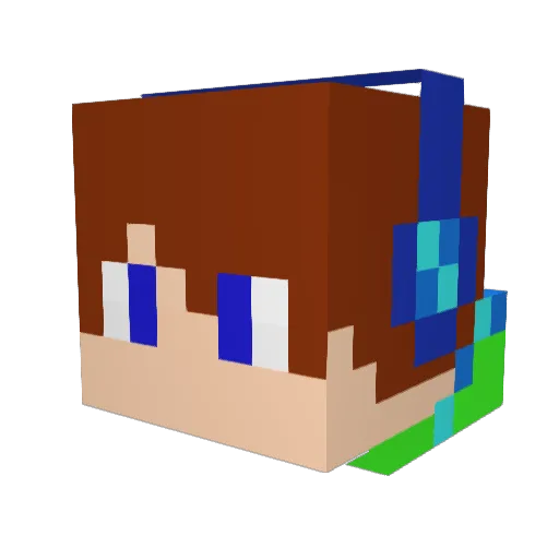 greenlion12 Minecraft avatar head, 3D render