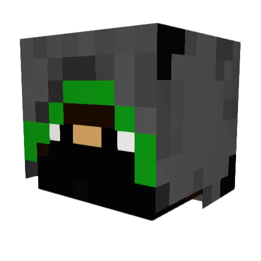 greenmoon12 Minecraft avatar head, 3D render
