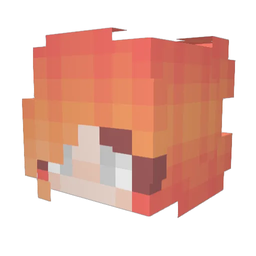 greenmoon38 Minecraft avatar head, 3D render