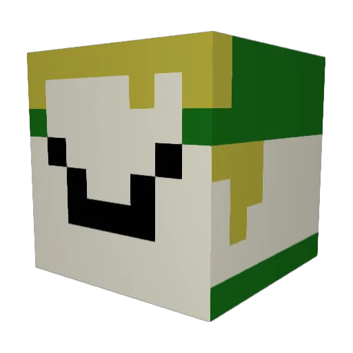 greenpickle18 Minecraft avatar head, 3D render