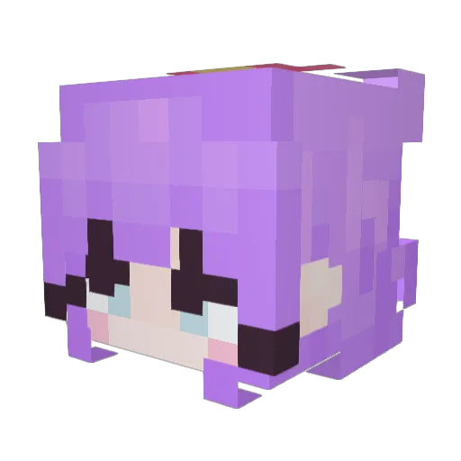greensplean Minecraft avatar head, 3D render