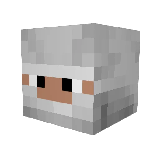 greented111 Minecraft avatar head, 3D render