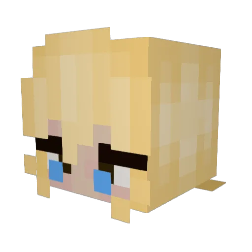 greentoe Minecraft avatar head, 3D render