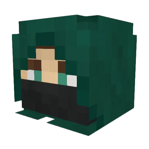 greentommy1 Minecraft avatar head, 3D render