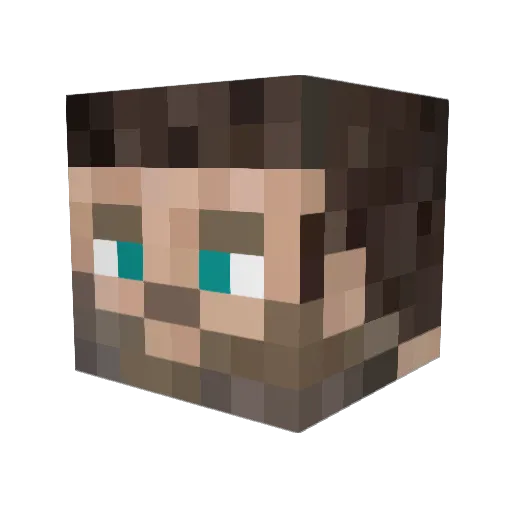 greenviceroy Minecraft avatar head, 3D render
