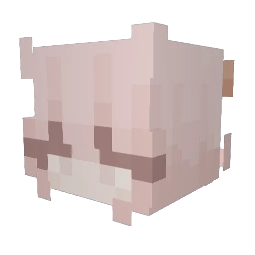 greenyap Minecraft avatar head, 3D render