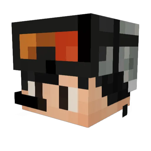 greenzik03 Minecraft avatar head, 3D render