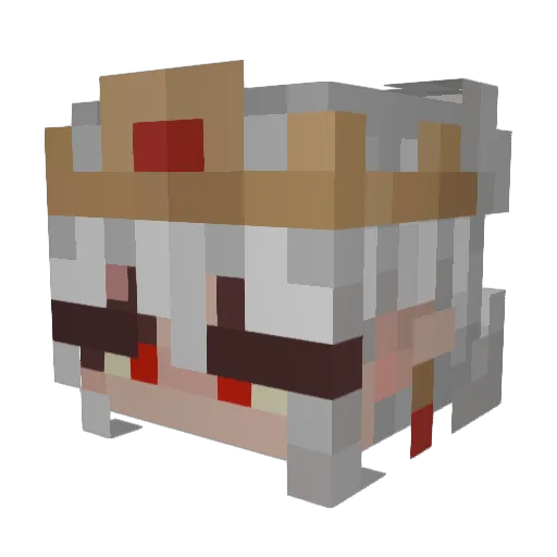 greer_1518 Minecraft avatar head, 3D render