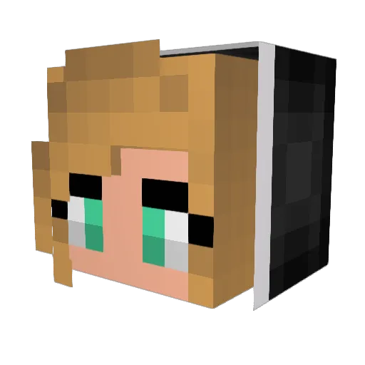 greezoo Minecraft avatar head, 3D render