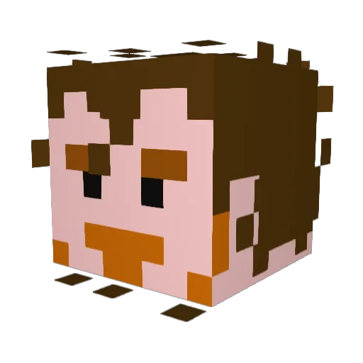 gref1988 Minecraft avatar head, 3D render