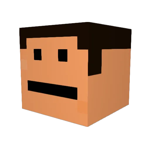 greg4020 Minecraft avatar head, 3D render
