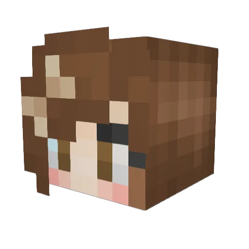 gregariousfilly Minecraft avatar head, 3D render