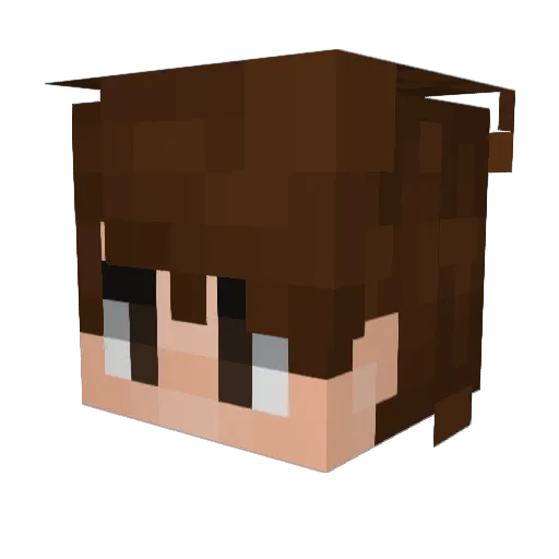greger_25 Minecraft avatar head, 3D render