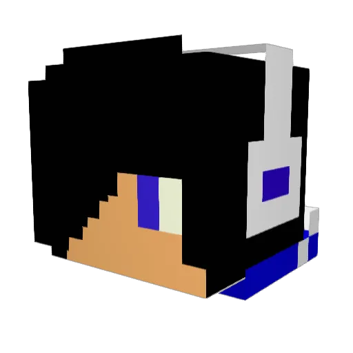 greghall Minecraft avatar head, 3D render