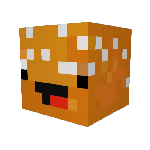 gregorfuchs Minecraft avatar head, 3D render