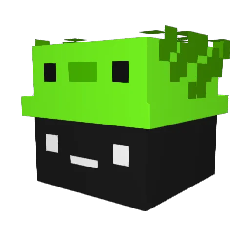 gregorowka Minecraft avatar head, 3D render