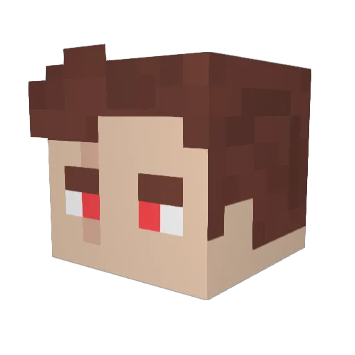 gregoryc07 Minecraft avatar head, 3D render