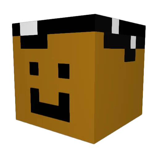 gregorymash Minecraft avatar head, 3D render