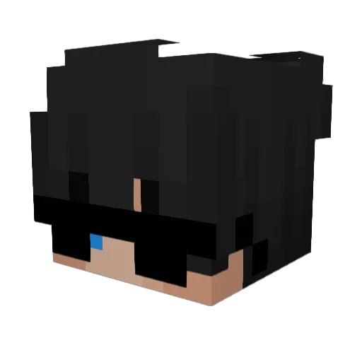 gregtik8 Minecraft avatar head, 3D render