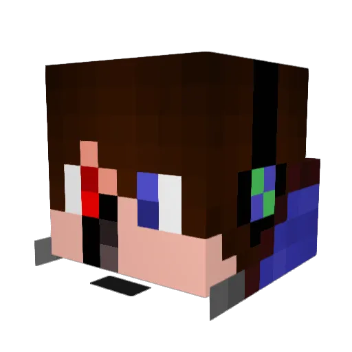 gregyoung Minecraft avatar head, 3D render
