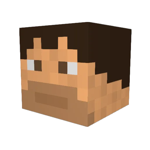 greh2007 Minecraft avatar head, 3D render