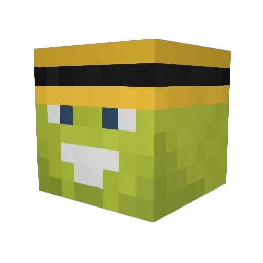 grekN Minecraft avatar head, 3D render