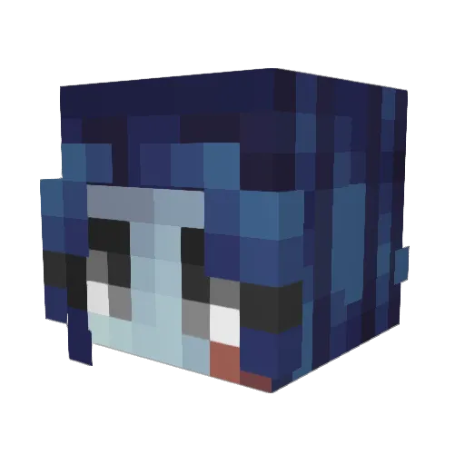 grelch Minecraft avatar head, 3D render