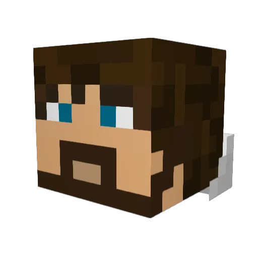 gremil Minecraft avatar head, 3D render