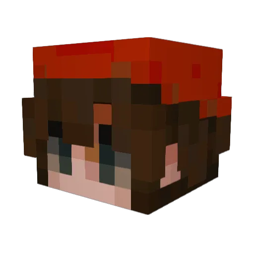 gremvibe Minecraft avatar head, 3D render