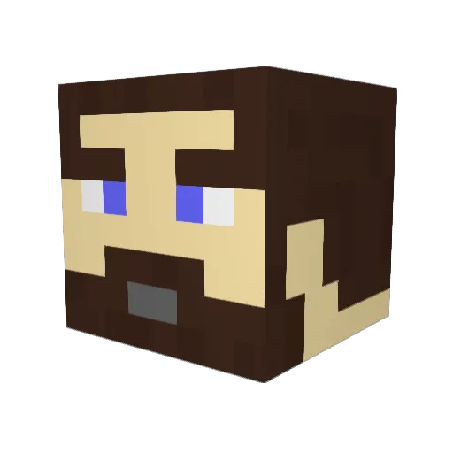 gren236 Minecraft avatar head, 3D render