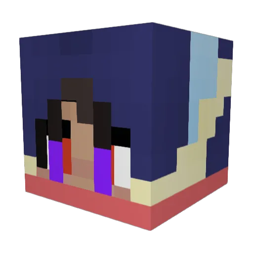 gren4nja Minecraft avatar head, 3D render