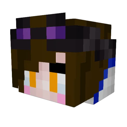 grensveg Minecraft avatar head, 3D render