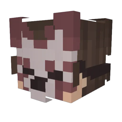 grenwolf44 Minecraft avatar head, 3D render