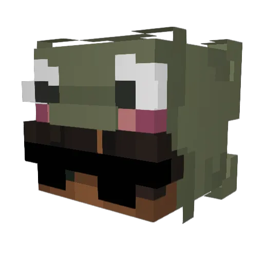 greodds Minecraft avatar head, 3D render
