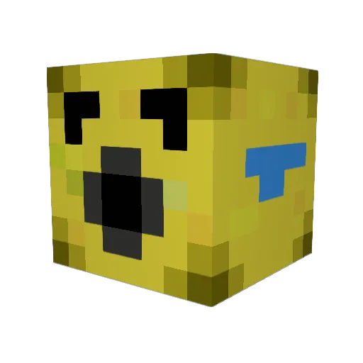 grepawk Minecraft avatar head, 3D render
