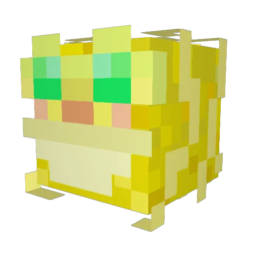 greteluszko Minecraft avatar head, 3D render