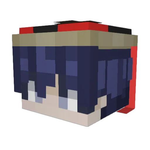 gretuzz_ Minecraft avatar head, 3D render