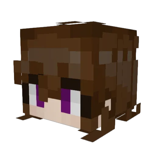 greydotwav Minecraft avatar head, 3D render