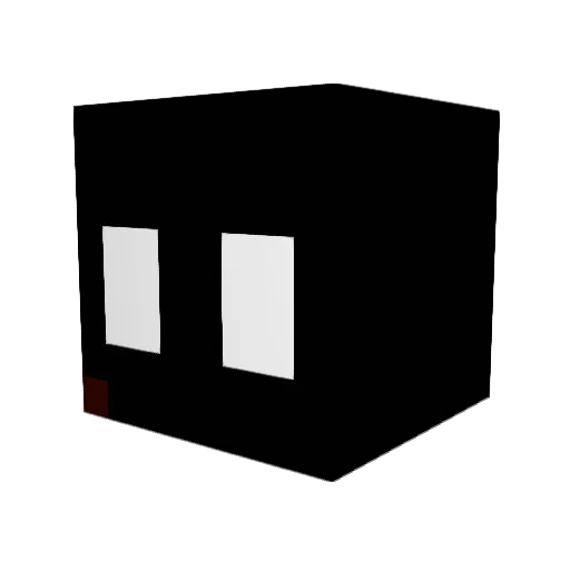 greyglue Minecraft avatar head, 3D render