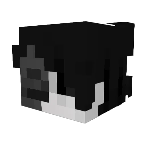 greygods Minecraft avatar head, 3D render