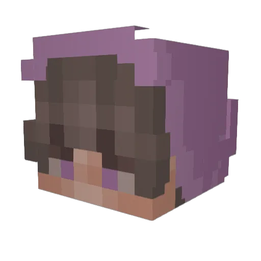 greyisweird Minecraft avatar head, 3D render