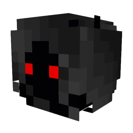 greylupin Minecraft avatar head, 3D render