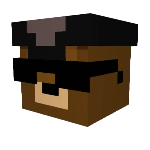 greyman1326 Minecraft avatar head, 3D render