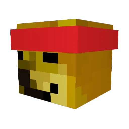 greywingz Minecraft avatar head, 3D render