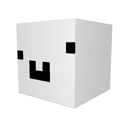 greywolf38O Minecraft avatar head, 3D render