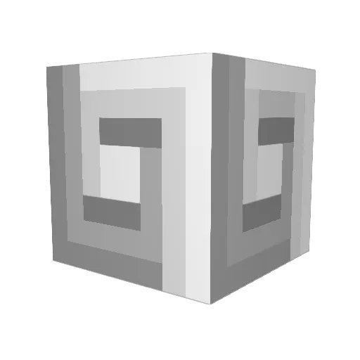 grezsus Minecraft avatar head, 3D render