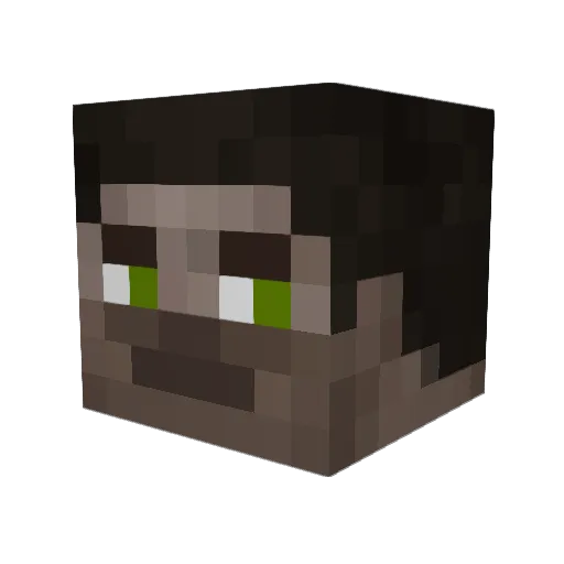 greztrez Minecraft avatar head, 3D render