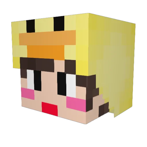 grgr5656 Minecraft avatar head, 3D render
