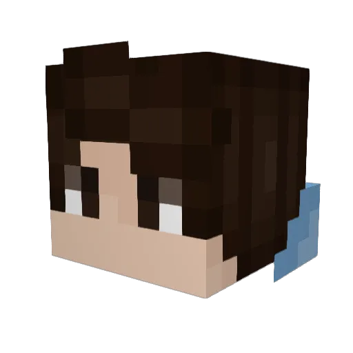 gribles Minecraft avatar head, 3D render
