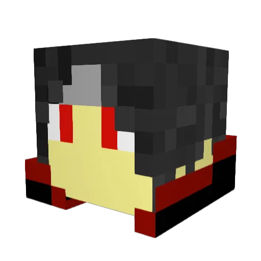 grid_bomber Minecraft avatar head, 3D render